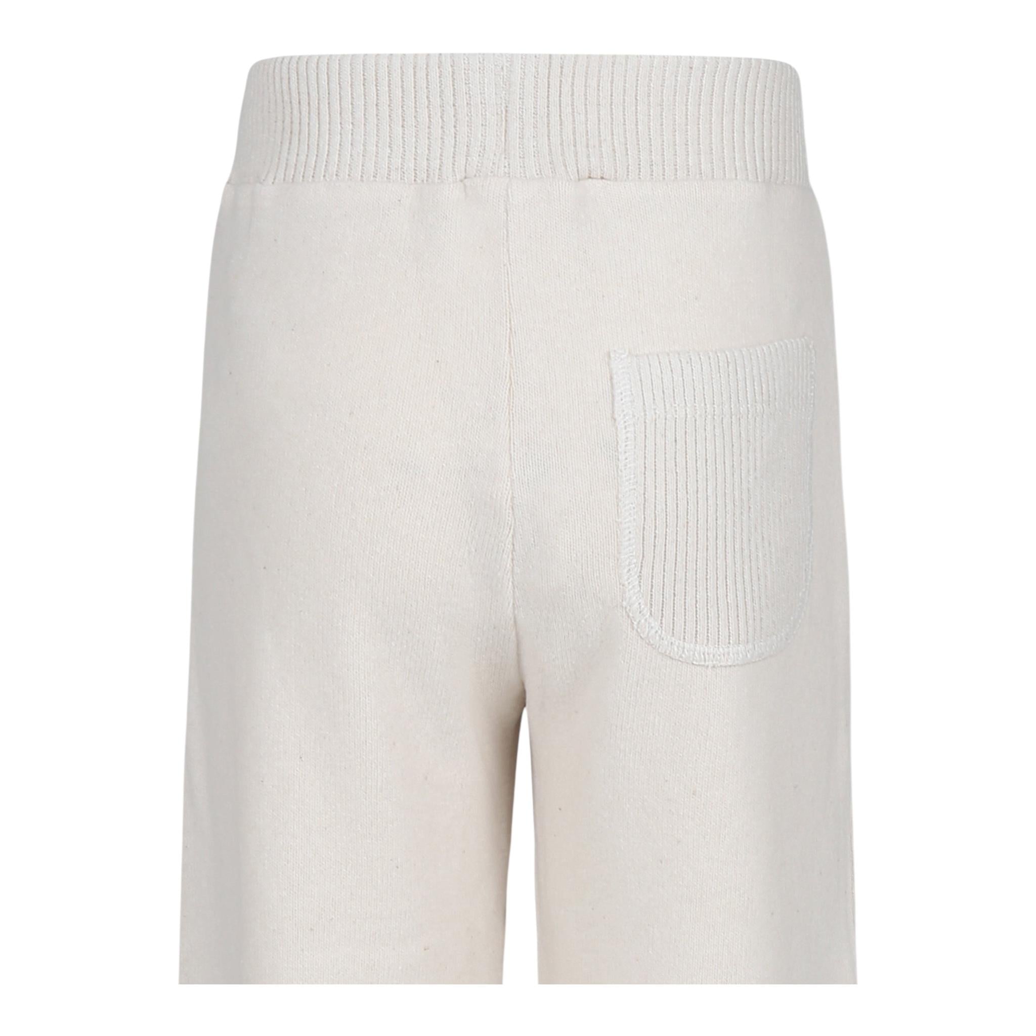 CAFFE' D'ORZO pantalone modello a palazzo tinta unita con elastico in vita Panna per Bambina ZV6A60 PANNA CAFFE' D'ORZO