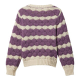 NAME IT maglia bicolore con fantasia a righe Panna/viola per Neonata 13233150XN PANNA/VIOLA NAME IT