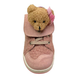 MONNALISA sneaker tinta unita con orsacchiotto in rilievo Rosa per Bambina 83D014 ROSA MONNALISA