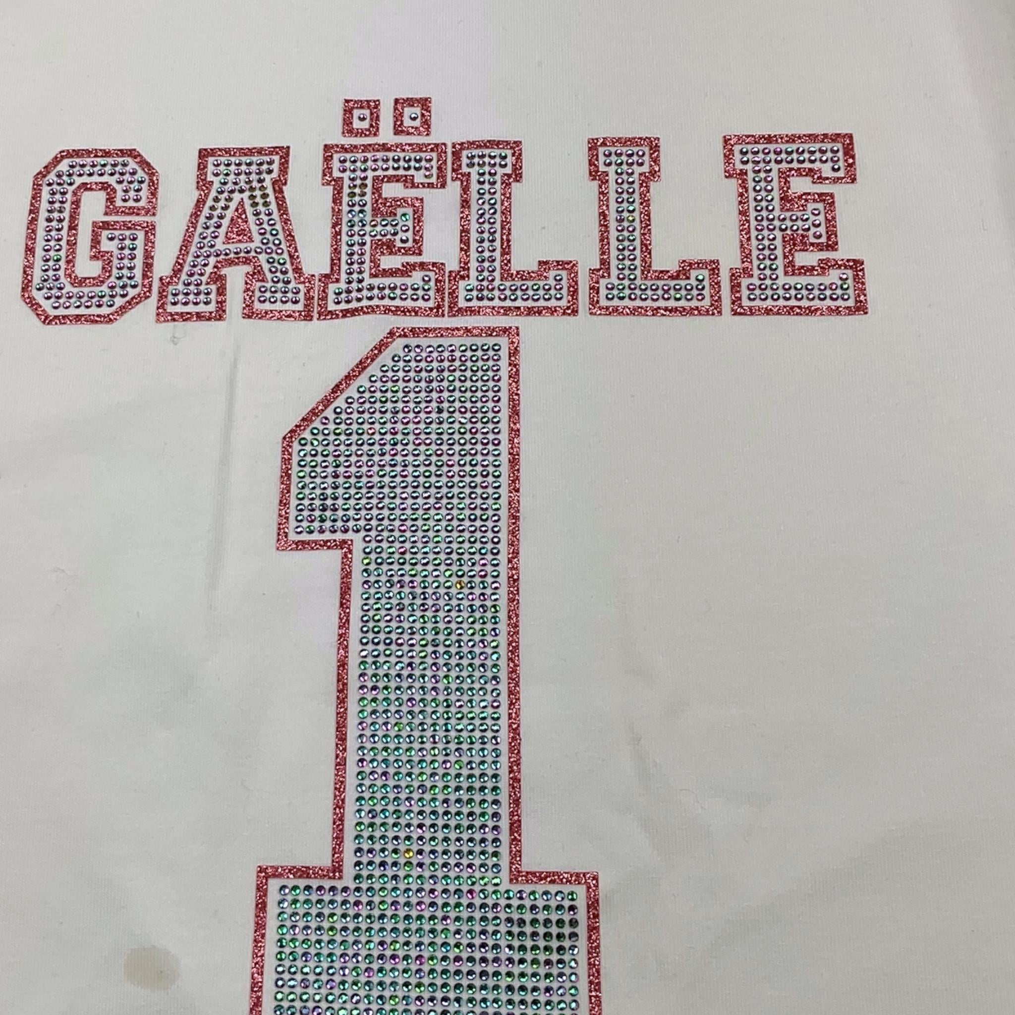 GAELLE shirt girocollo tinta unita con stampa Bianco per Bambina 2741M00337 BIANCO GAELLE