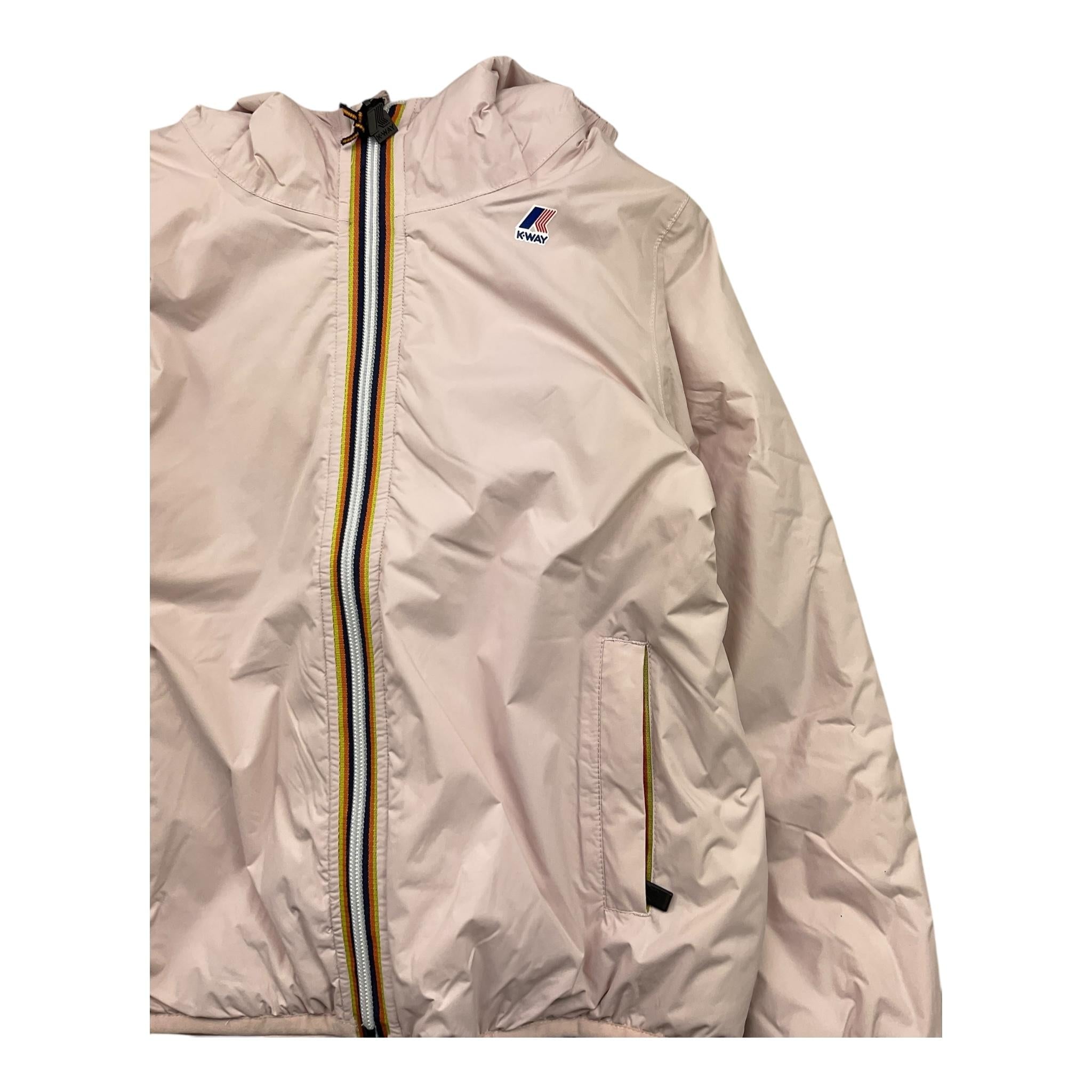 K-WAY giubbino tinta unita con cappuccio Rosa per Bambina K7142TW ROSA K-WAY