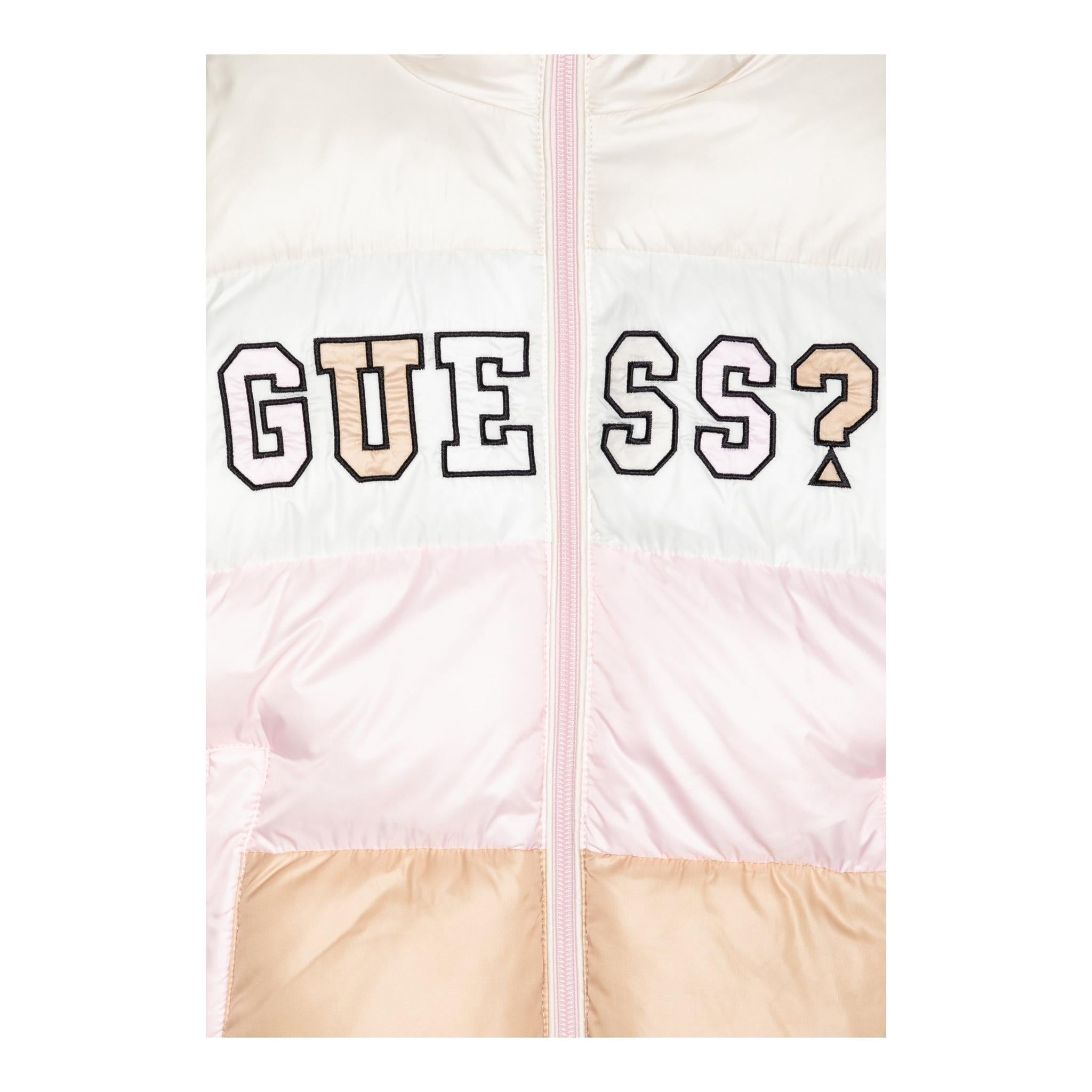 GUESS giubbino tinta unita con zip e cappuccio Panna per Neonata K4YL02WEGY0 PANNA GUESS