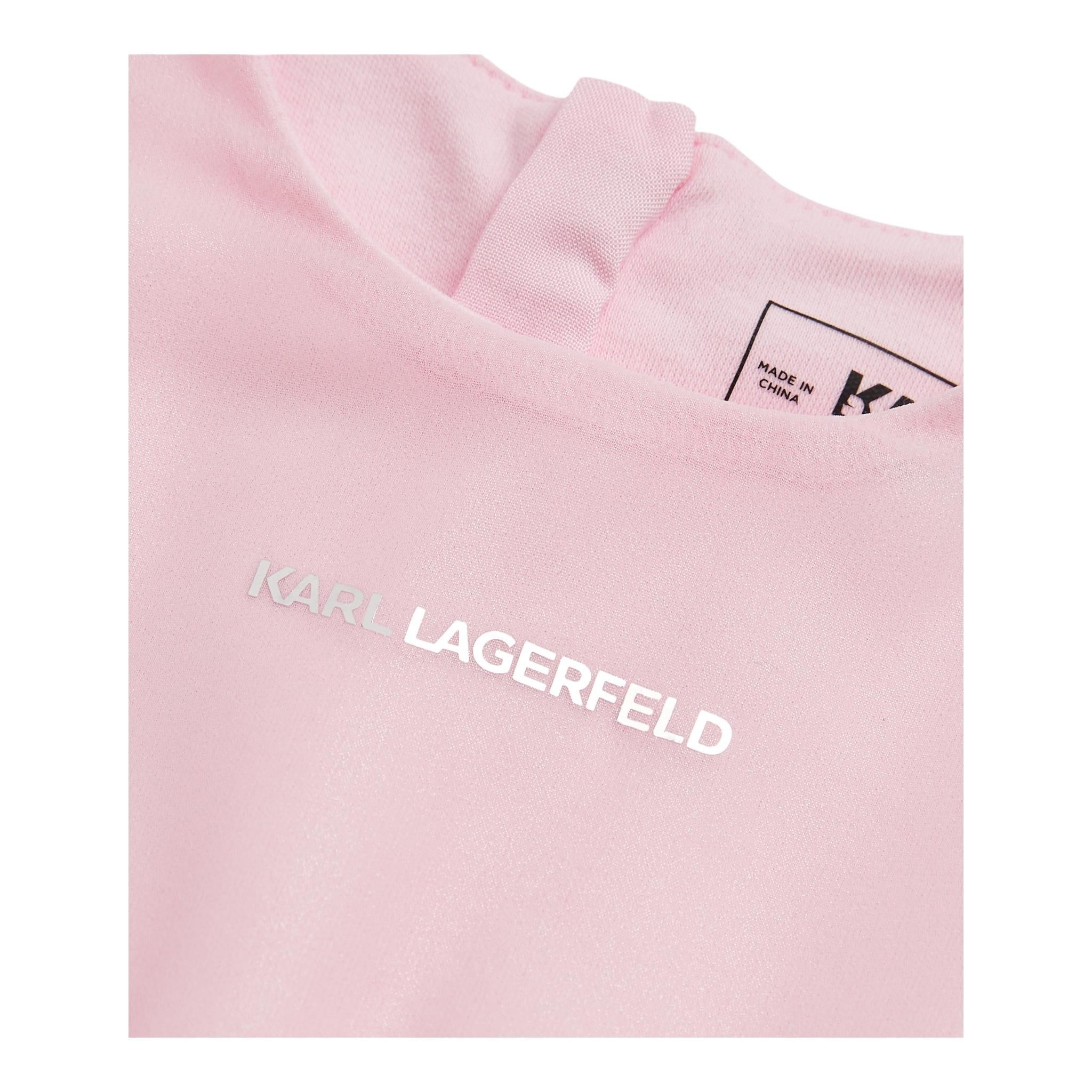 KARL LAGERFELD abito mezza manica tinta unita Rosa per Bambina Z30279J ROSA KARL LAGERFELD