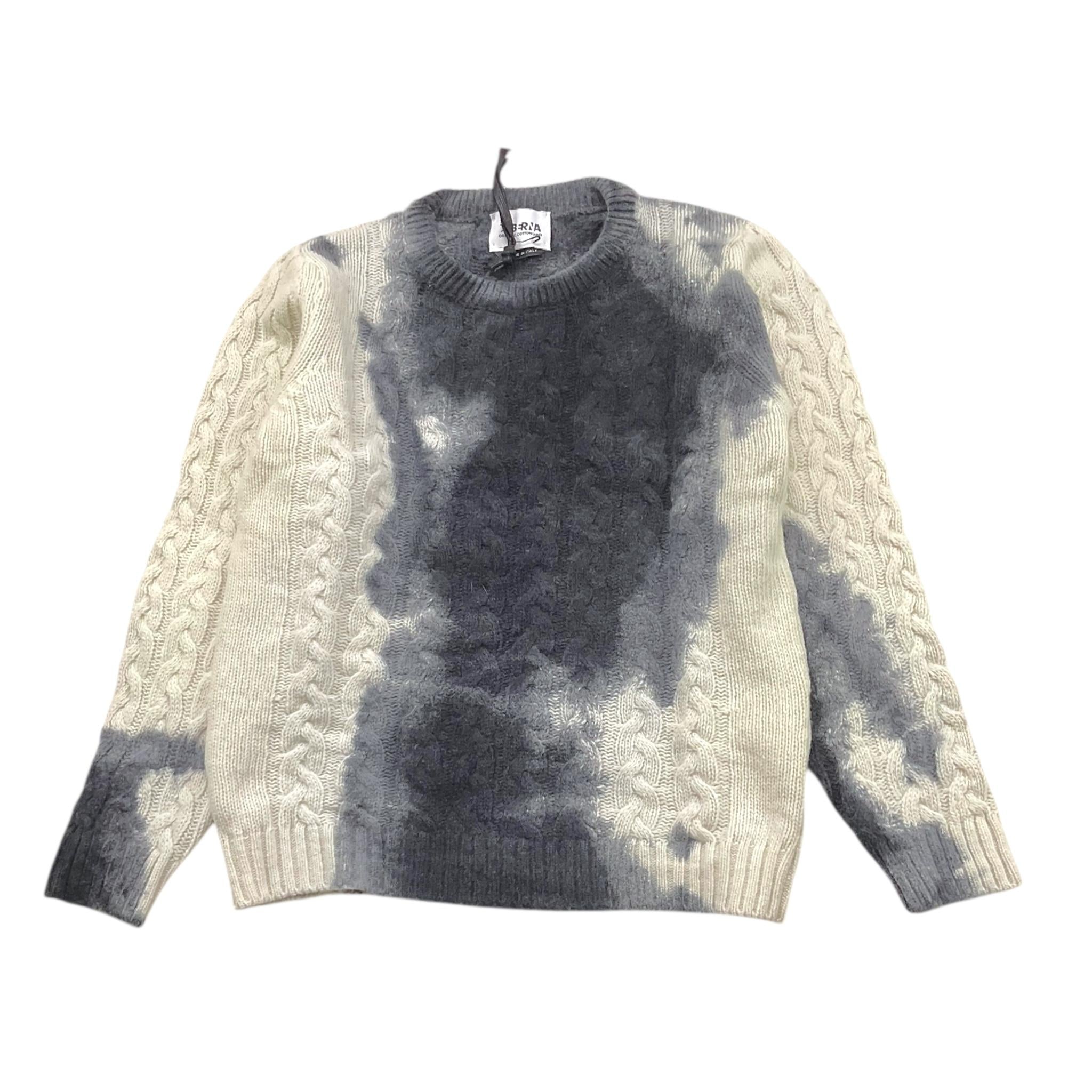 BERNA maglia bicolore girocollo Bianco/nero per Bambino 22504 BIANCO/NERO BERNA