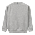 TOMMY HILFIGER felpa girocollo tinta unita con stampa Grigio per Bambino KB0KB090599 GRIGIO TOMMY HILFIGER