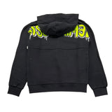 DISCLAIMER felpa con cappuccio tinta unita e stampa Nero per Bambino 23EDK53822 NERO DISCLAIMER