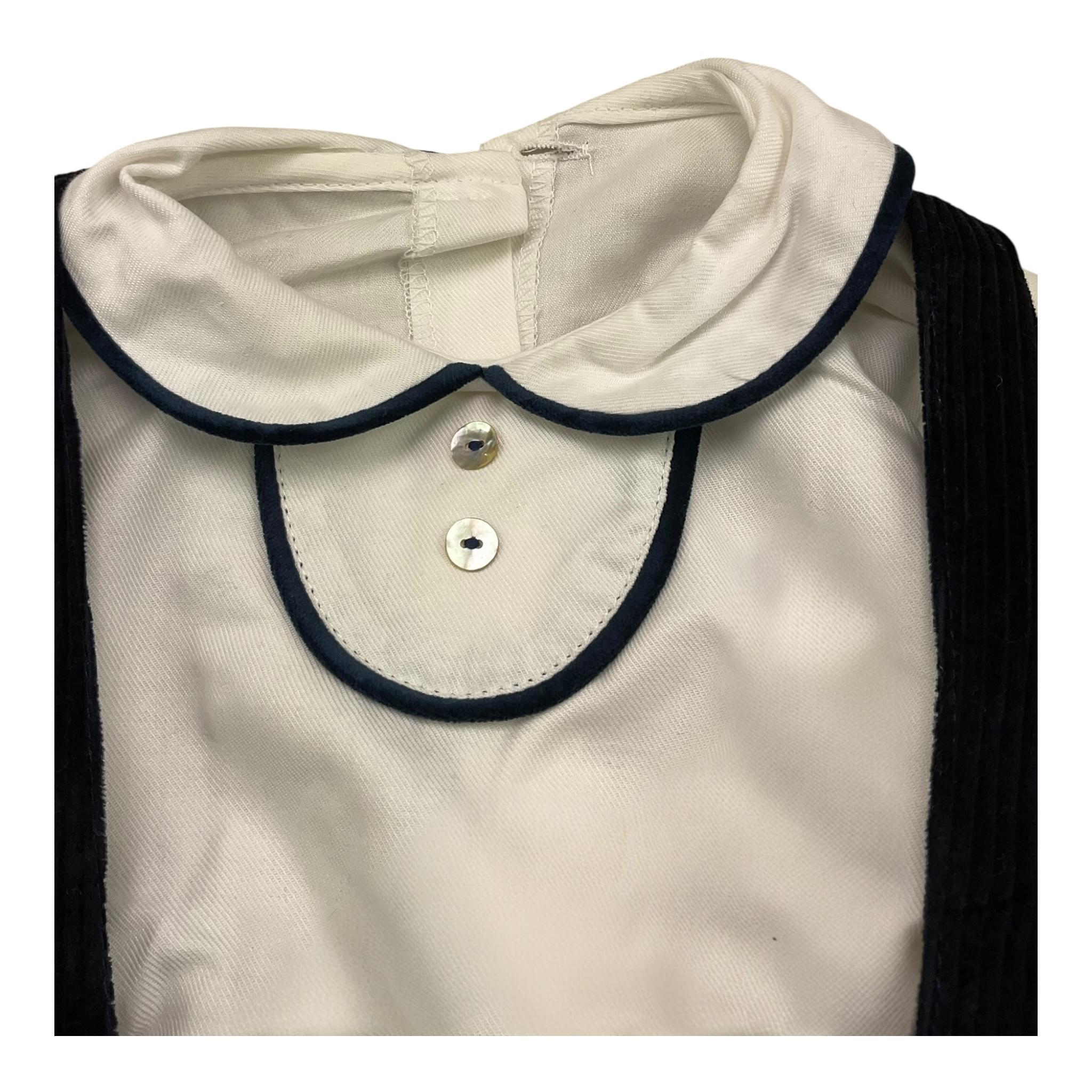 VALENTINA BEBES completo 2 pezzi camicia-salopette Blu per Neonato KAX200 BLU VALENTINA BEBES
