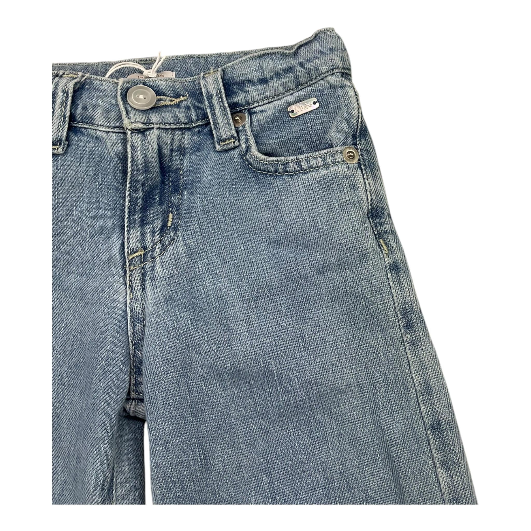 LE BEBE' jeans tinta unita modello palazzo Azzurro per Neonata LBG6138 AZZURRO LE BEBE'