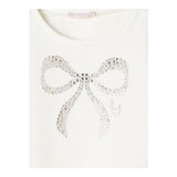 LIU JO felpa chiusa girocollo tnta unita con brillantini Panna per Bambina KF4108F0939X PANNA LIU JO