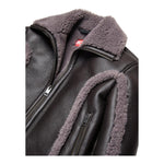 DIESEL giubbino tinta unita con pelliccia in ecopelle Marrone per Bambino J02071 MARRONE DIESEL