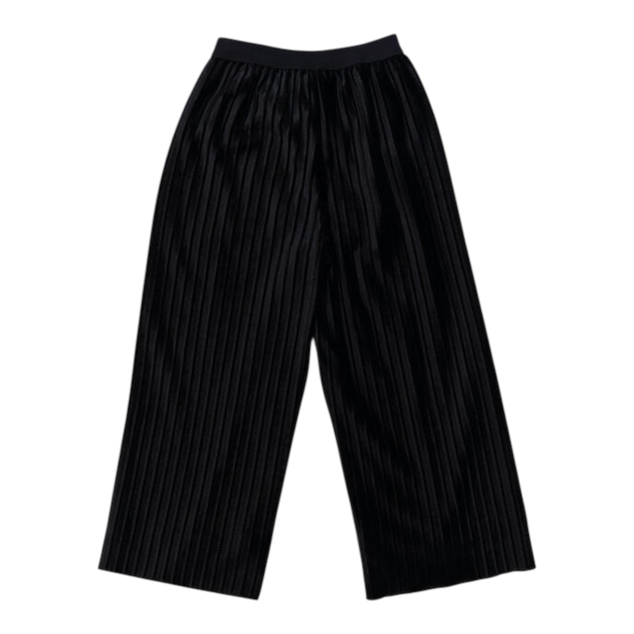 LIU JO pantalone tinta unita modello a palazzo Nero per Bambina KF4137J4529 NERO LIU JO
