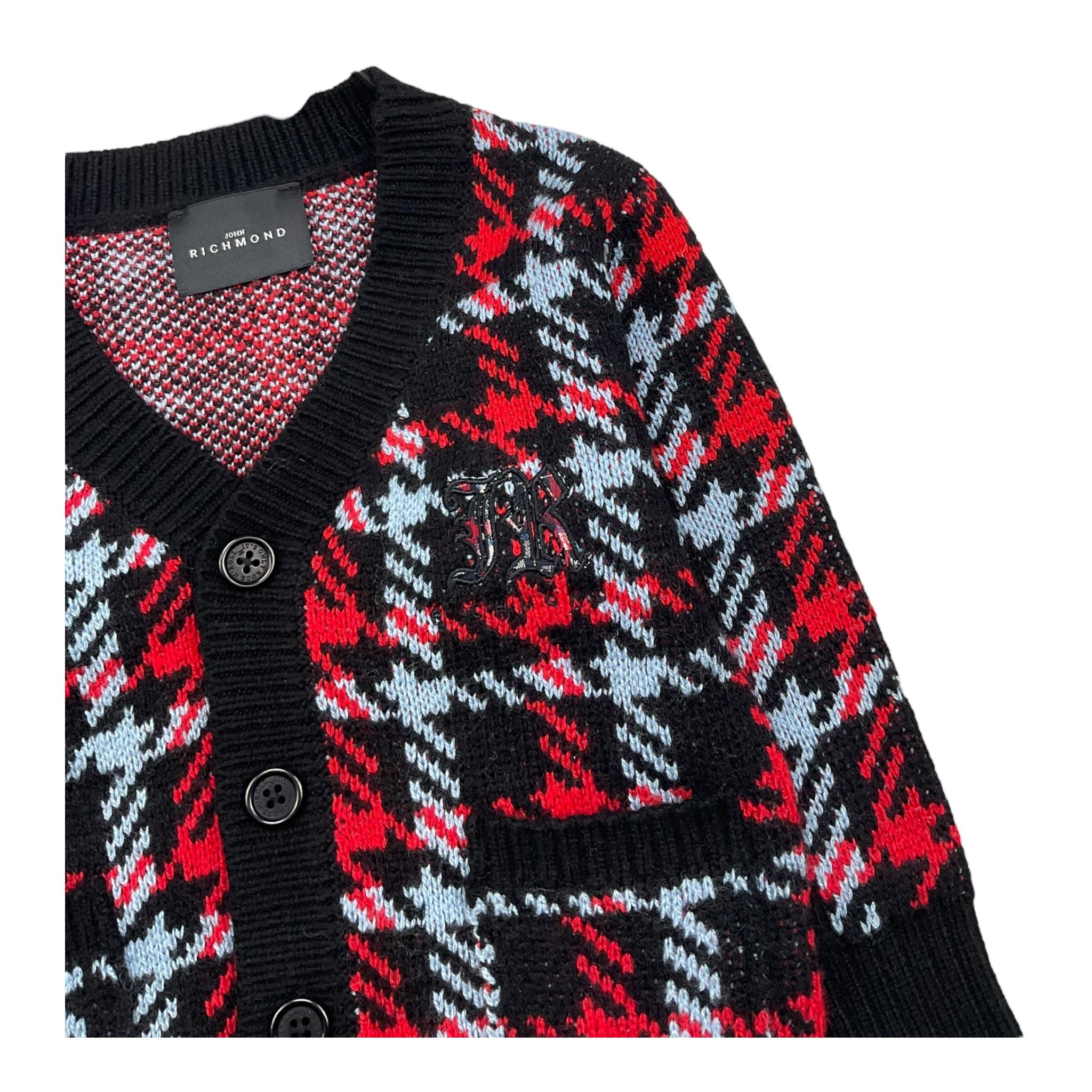 JOHN RICHMOND cardigan stampa fantasia Nero/rosso per Neonato RIA25033CD NERO/ROSSO JOHN RICHMOND