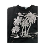 CFBS felp chiusa girocollo tinta unita con stampa Nero per Bambino CSFE2008 NERO CFBS