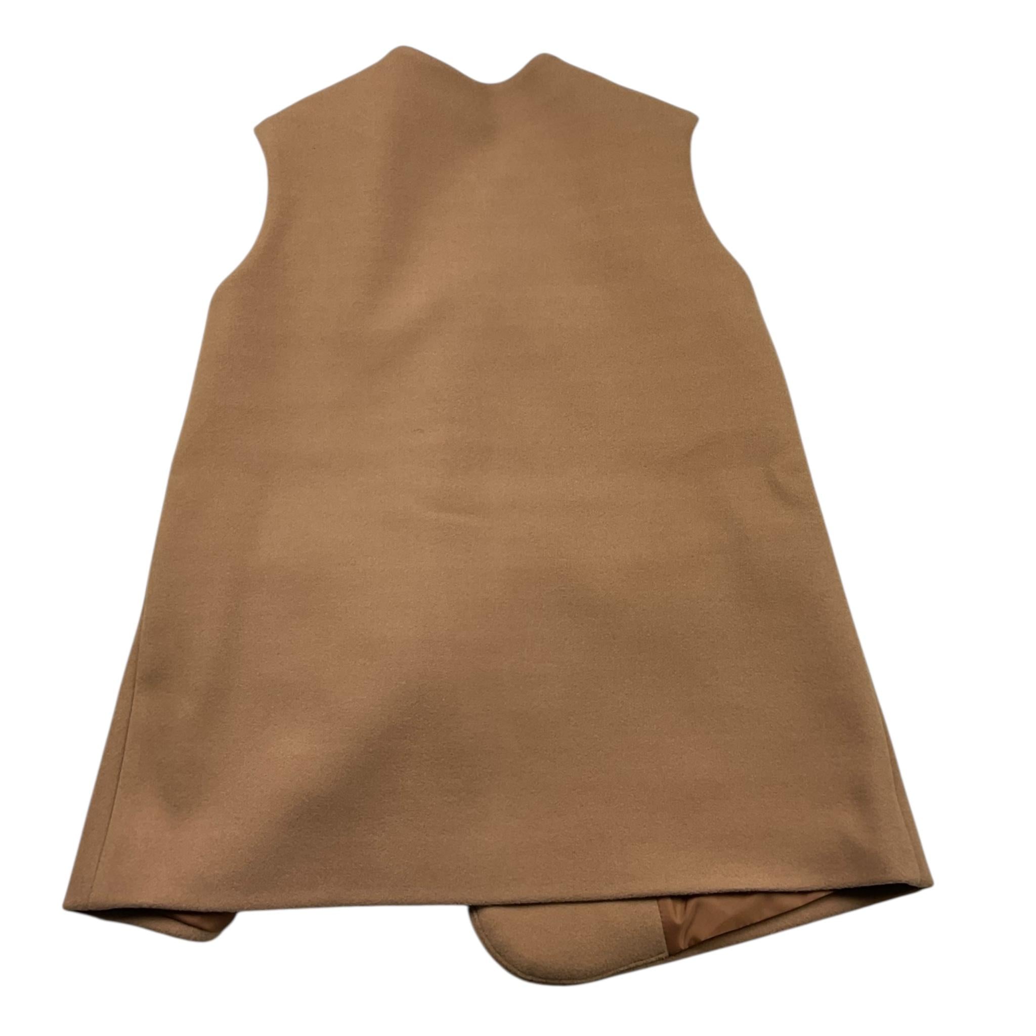 NAICE gilet tinta unita con bottoni in contrasto Beige per Bambina 231080 BEIGE NAICE