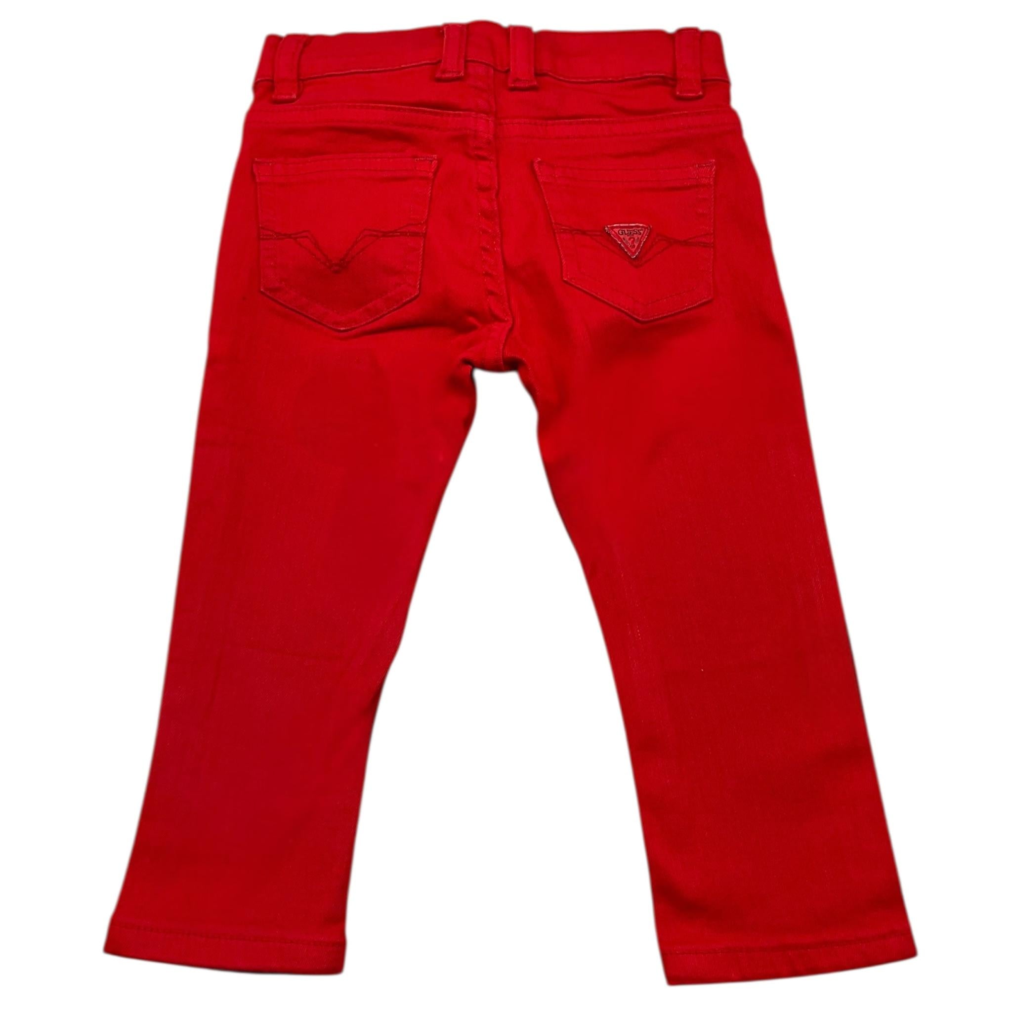 GUESS pantalone tinta unita con girovita regolabile Rosso per Neonato N4YB07WE620NX ROSSO GUESS