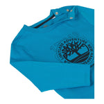 TIMBERLAND shirt girocollo tinta unita con logo Azzurro per Neonato T602151 AZZURRO TIMBERLAND