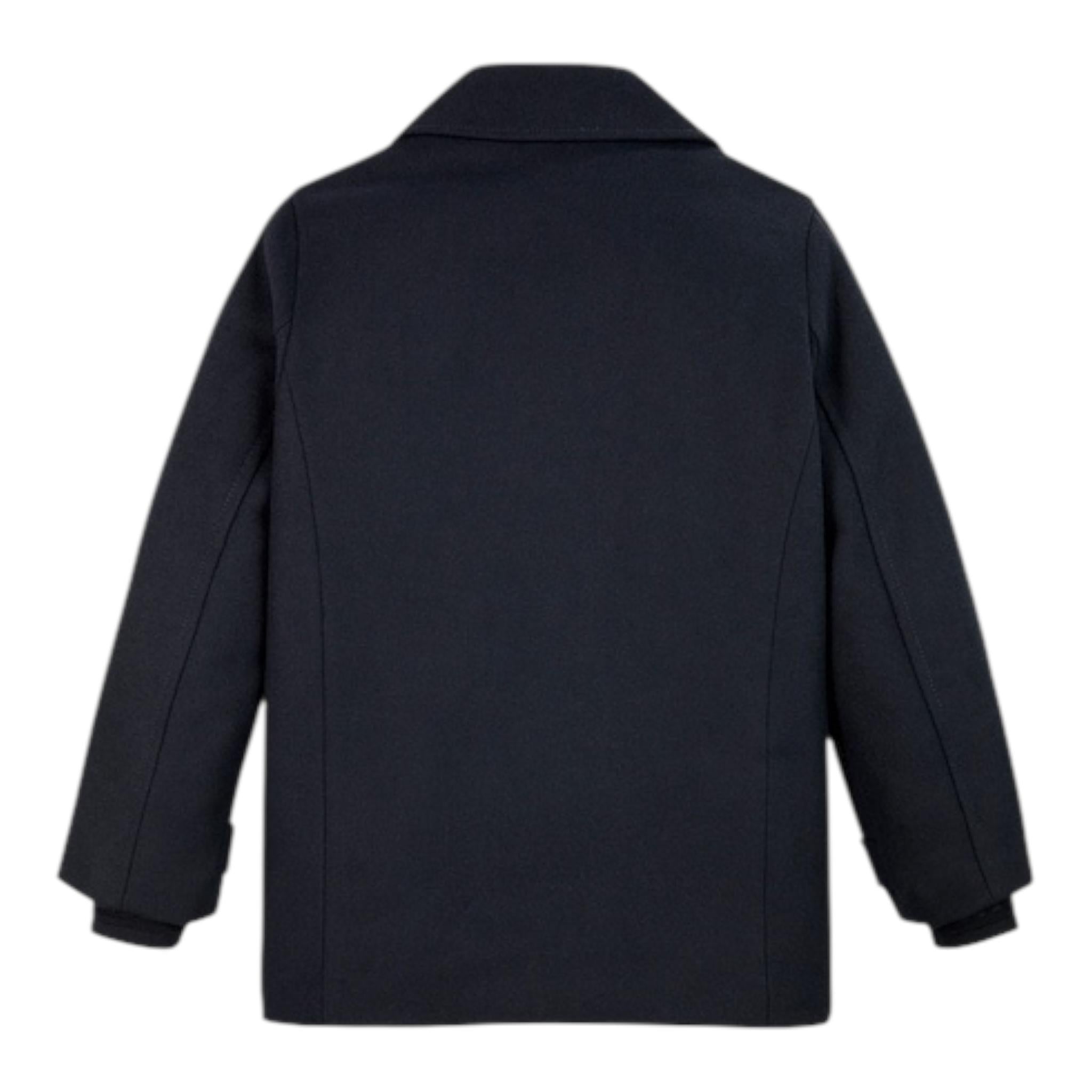 TOMMY HILFIGER cappotto tinta unita con bottoni Blu per Bambino KB0KB09199 BLU TOMMY HILFIGER