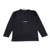 PAOLO PECORA shirt girocollo tinta unita con stampa Nero per Bambino PP3820 NERO PAOLO PECORA