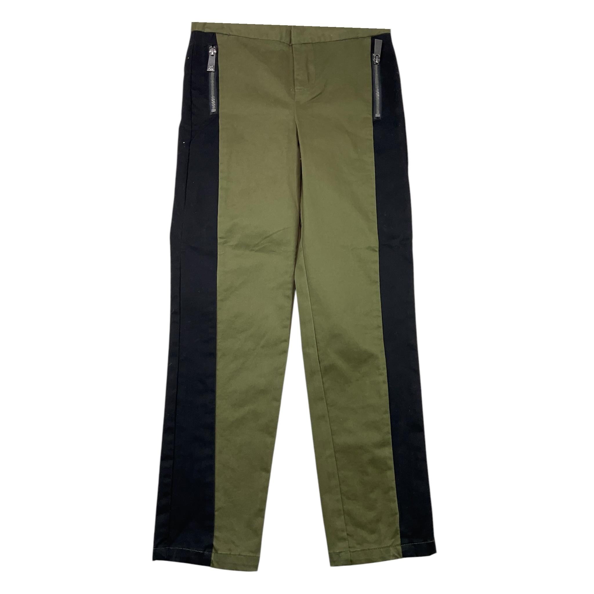 JOHN RICHMOND pantalone tinta unita con profili in contrasto Verde per Bambino RBA250171PA VERDE JOHN RICHMOND