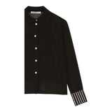 PATRIZIA PEPE camicia con sottona tinta unita con brillantini Nero per Bambina 7C0252 NERO PATRIZIA PEPE