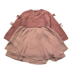 LIU JO abito manica lunga tinta unita Rosa per Neonata KF4097 ROSA LIU JO