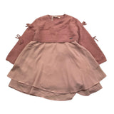 LIU JO abito manica lunga tinta unita Rosa per Neonata KF4097 ROSA LIU JO