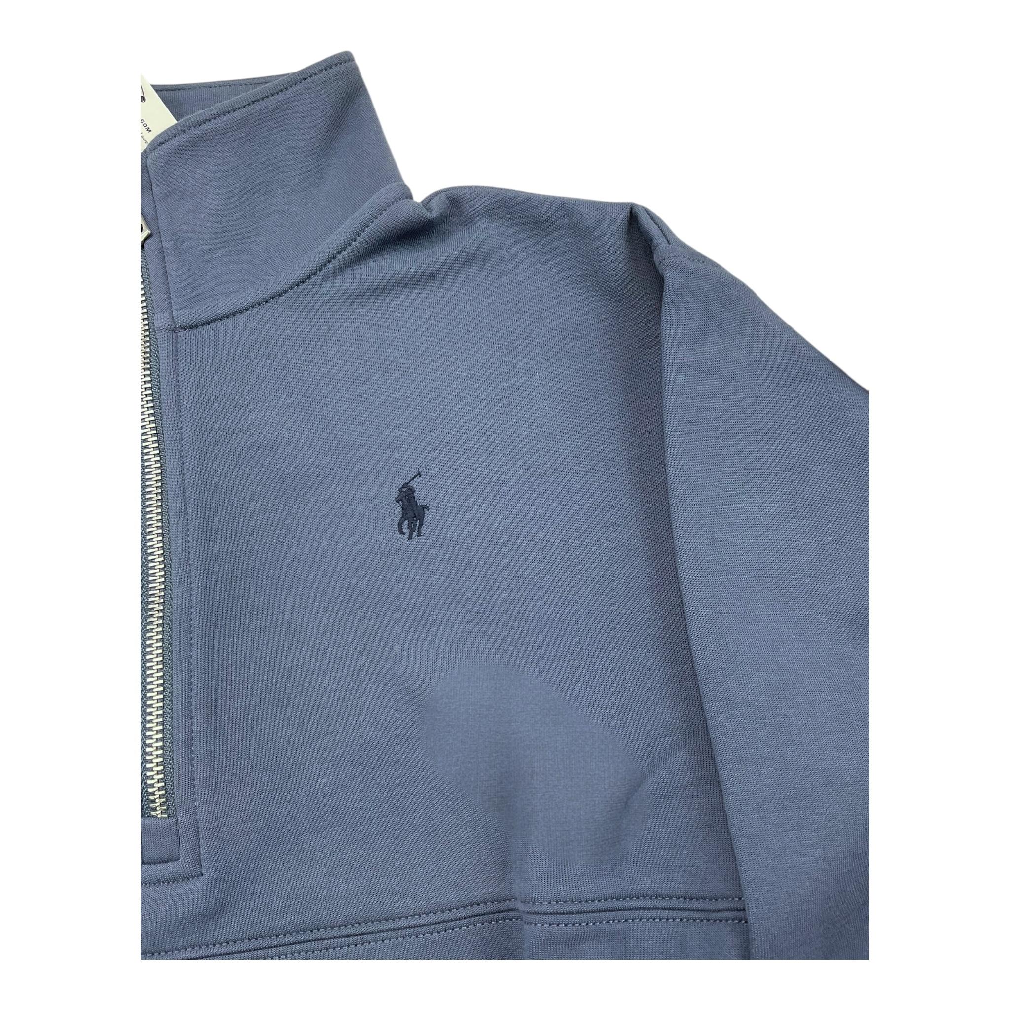 RALPH LAUREN felpa con zip e collo alto tinta unita Blu per Bambino 313951059001 BLU RALPH LAUREN