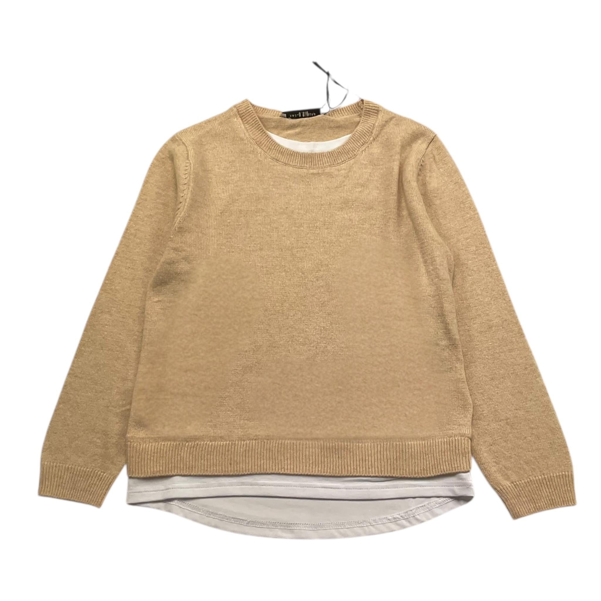 PAOLO PECORA maglia tinta unita girocollo Beige per Bambino PP3739 BEIGE PAOLO PECORA