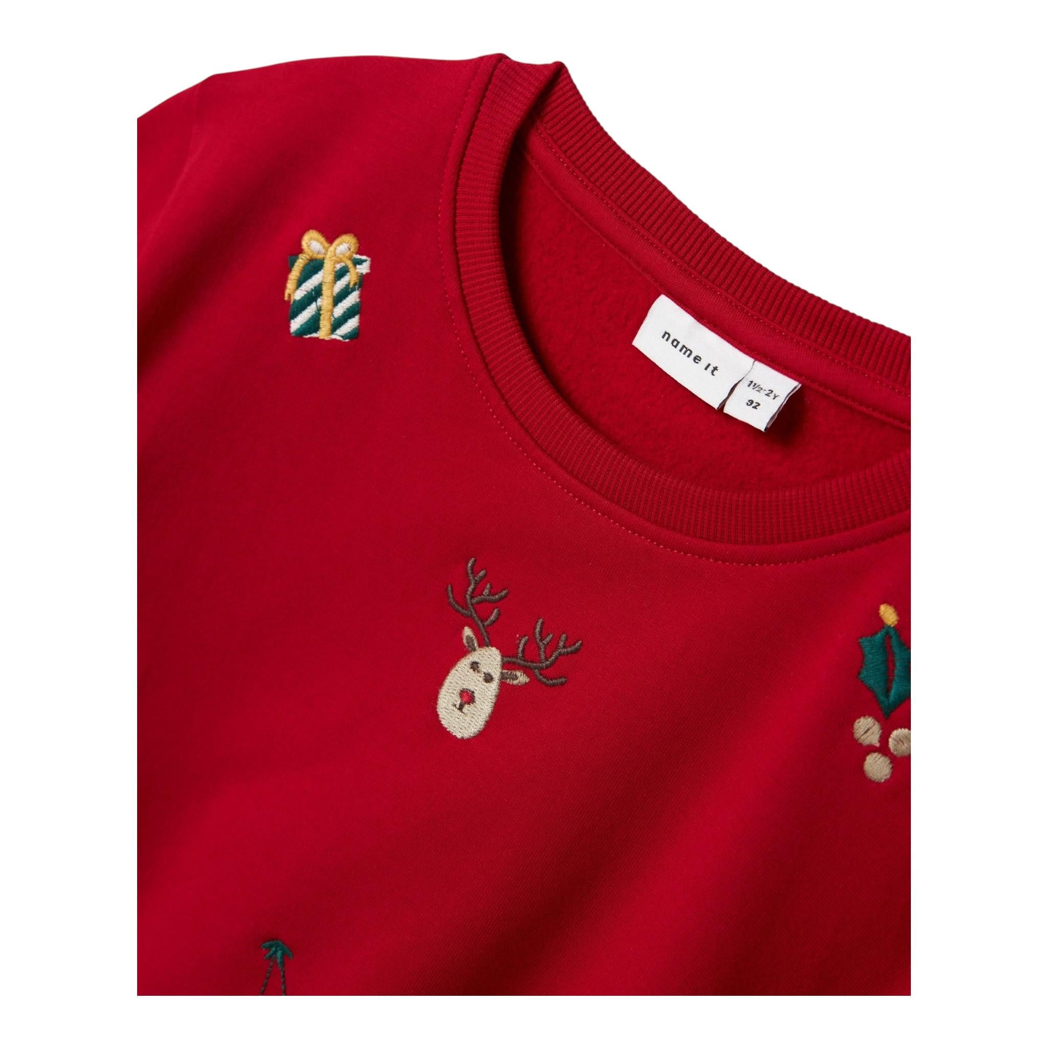 NAME IT felpa chiusa girocollo tinta unita Rosso per Bambino 13234530 ROSSO NAME IT
