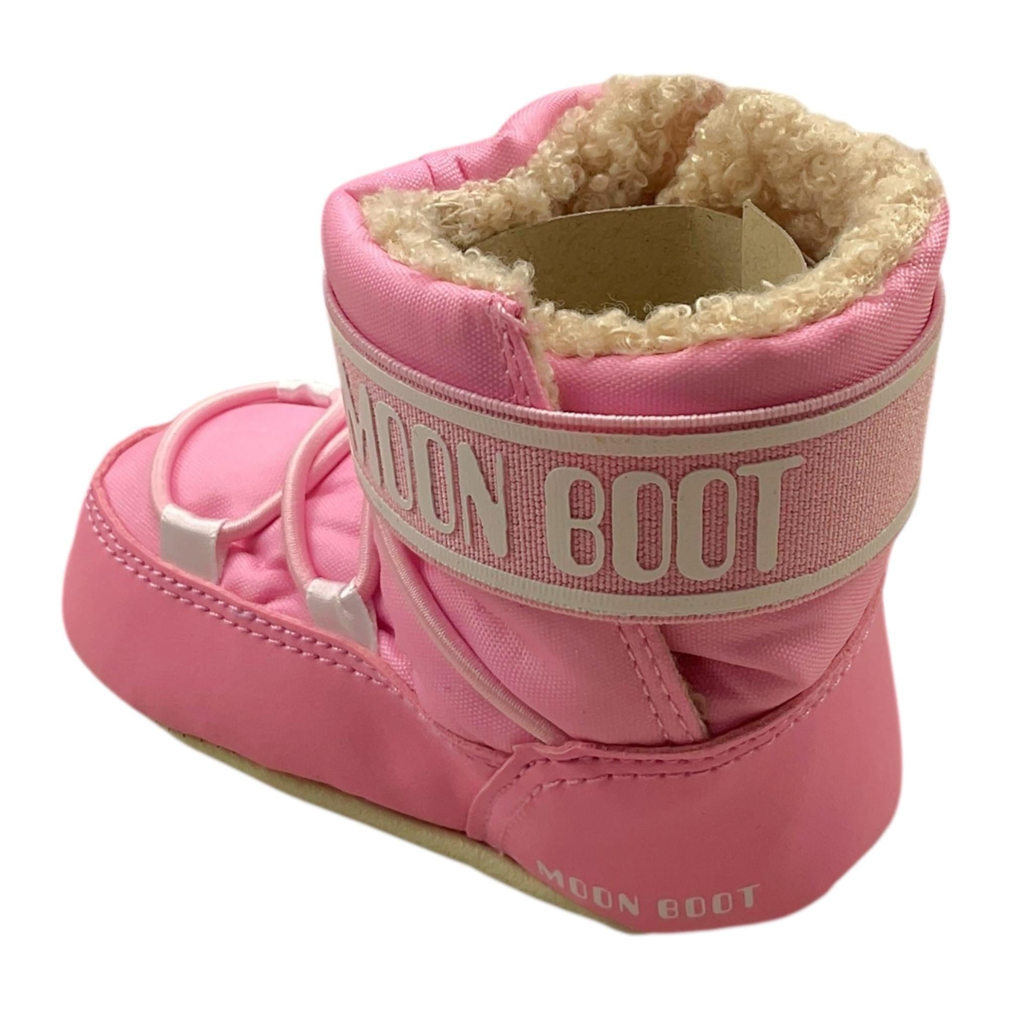 MOON BOOT stivali tinta unita con logo Rosa per Neonata 80D3401020J004 ROSA MOON BOOT