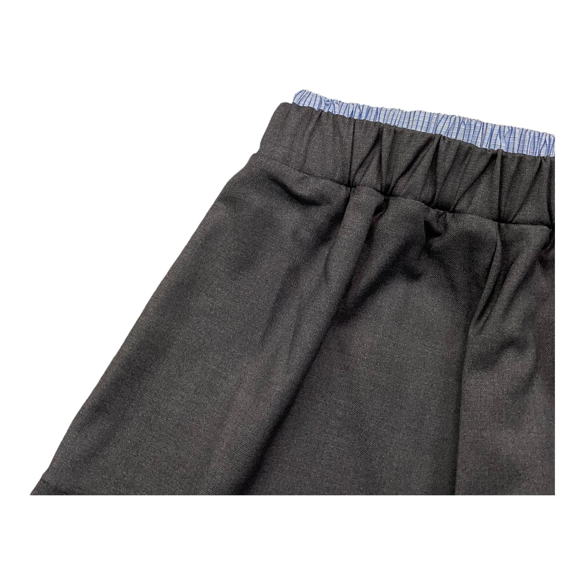 VICOLO short tinta unita con elastico in vontrasto Grigio per Bambina 3142S00081XX GRIGIO VICOLO