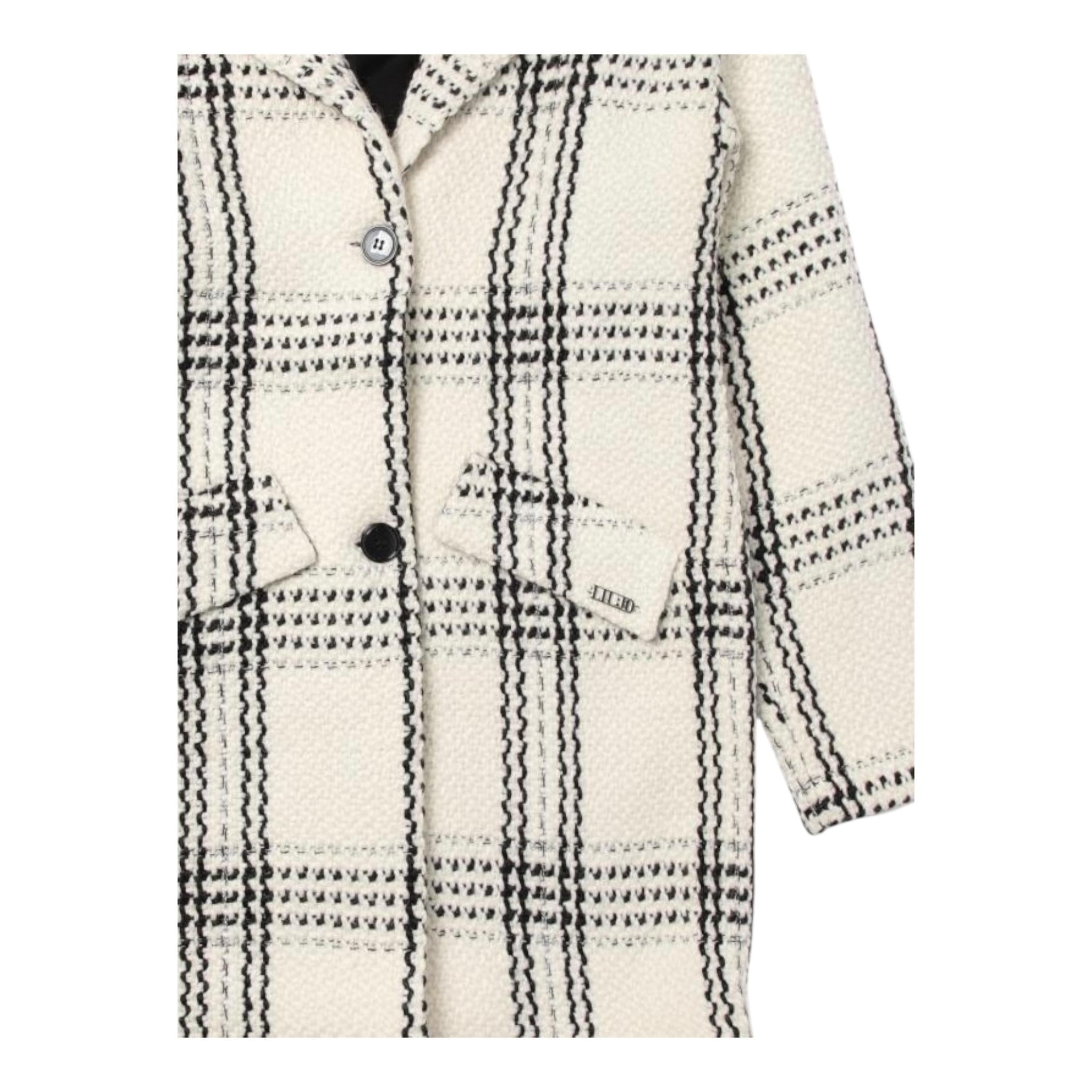 LIU JO cappotto tinta unita con bottoni e fantasia Bianco/nero per Bambina GF4043T3975X BIANCO/NERO LIU JO