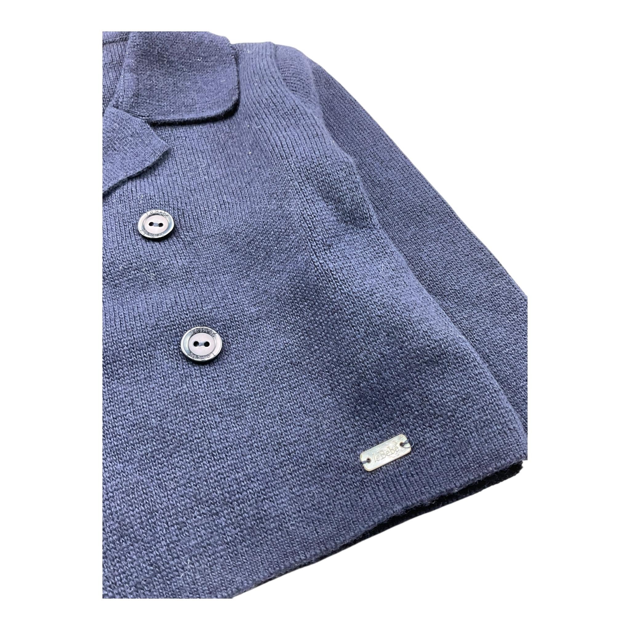 LE BEBE' cardigan tinta unita con bottoni Blu per Neonato LBB3772 BLU LE BEBE'