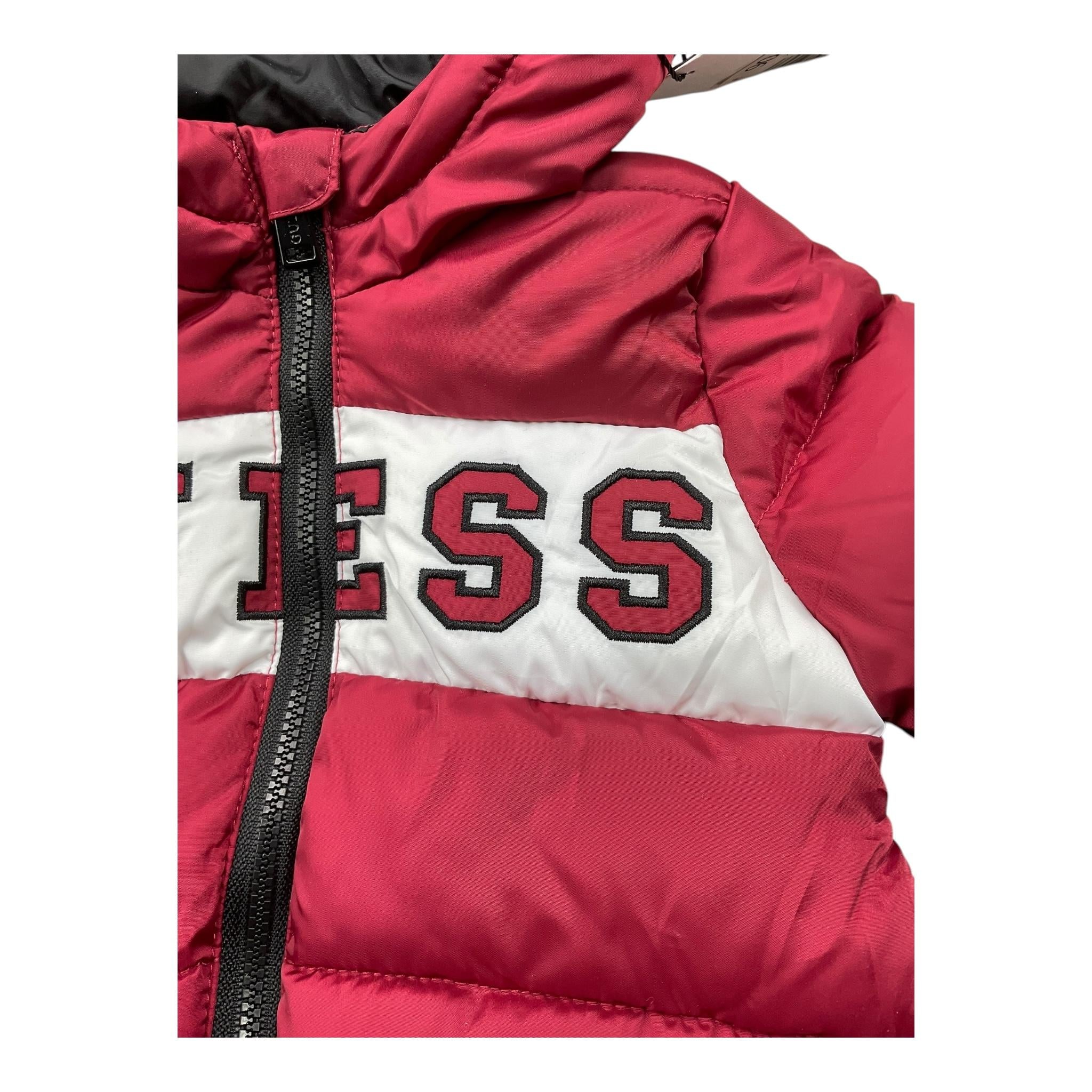 GUESS giubbino tinta unita con zip e cappuccio Rosso per Neonato N4YL10WGB60 ROSSO GUESS