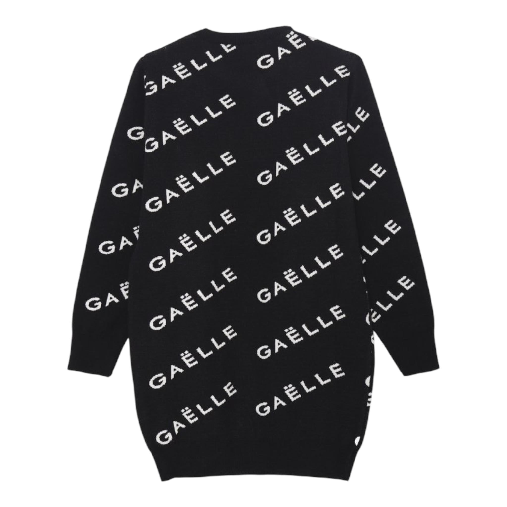 GAELLE abito in maglia tinta unita logato Nero per Bambina 2741VW00416 NERO GAELLE