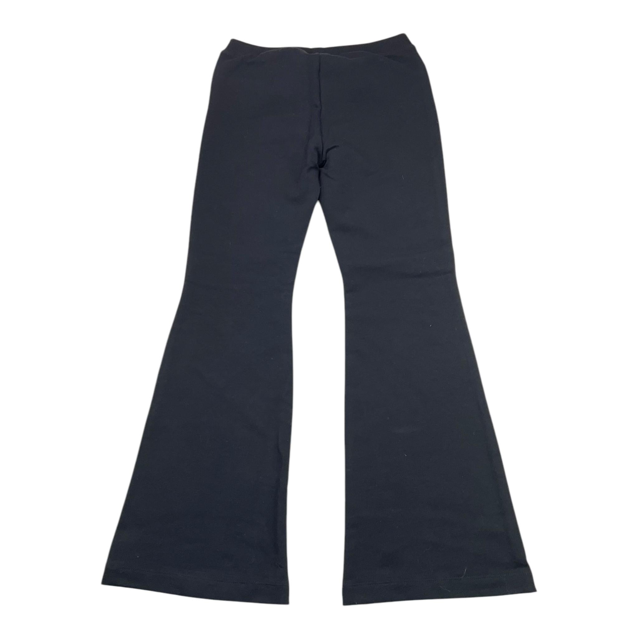 MOSCHINO pantalone modello a zampa tinta unita con logo Nero per Bambina HCP050 NERO MOSCHINO