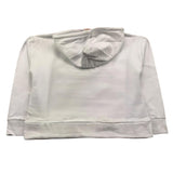 GLSR felpa chiusa con cappuccio tinta unita cn logo Bianco per Bambina GLJST16254 BIANCO GLSR