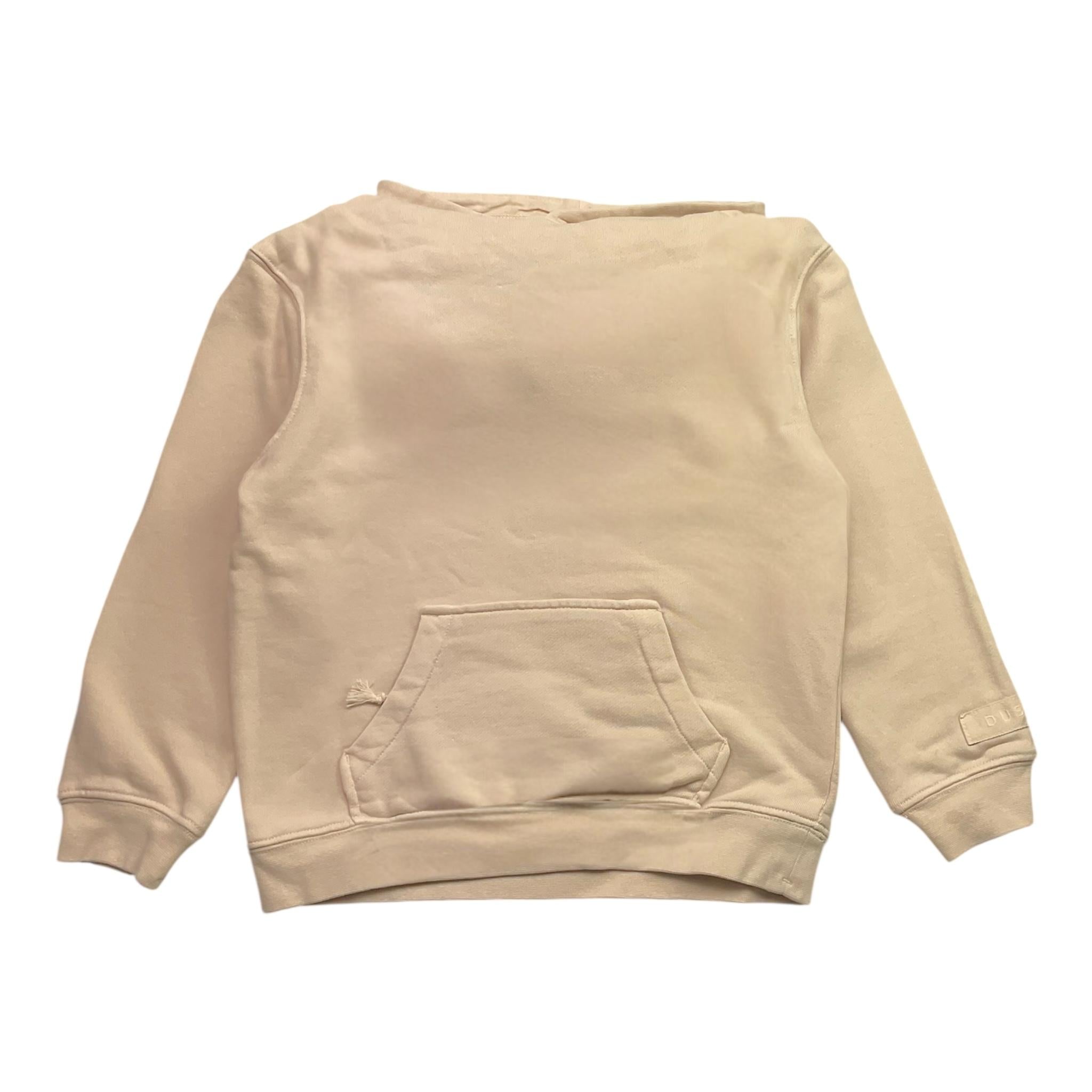 DUSTY COLOR felpa tinta unita con cappuccio Beige per Bambino DUXF4024FE BEIGE DUSTY COLOR