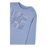 MAYORAL shirt girocollo tinta unita con stampa Azzurro per Bambino 173XX AZZURRO MAYORAL