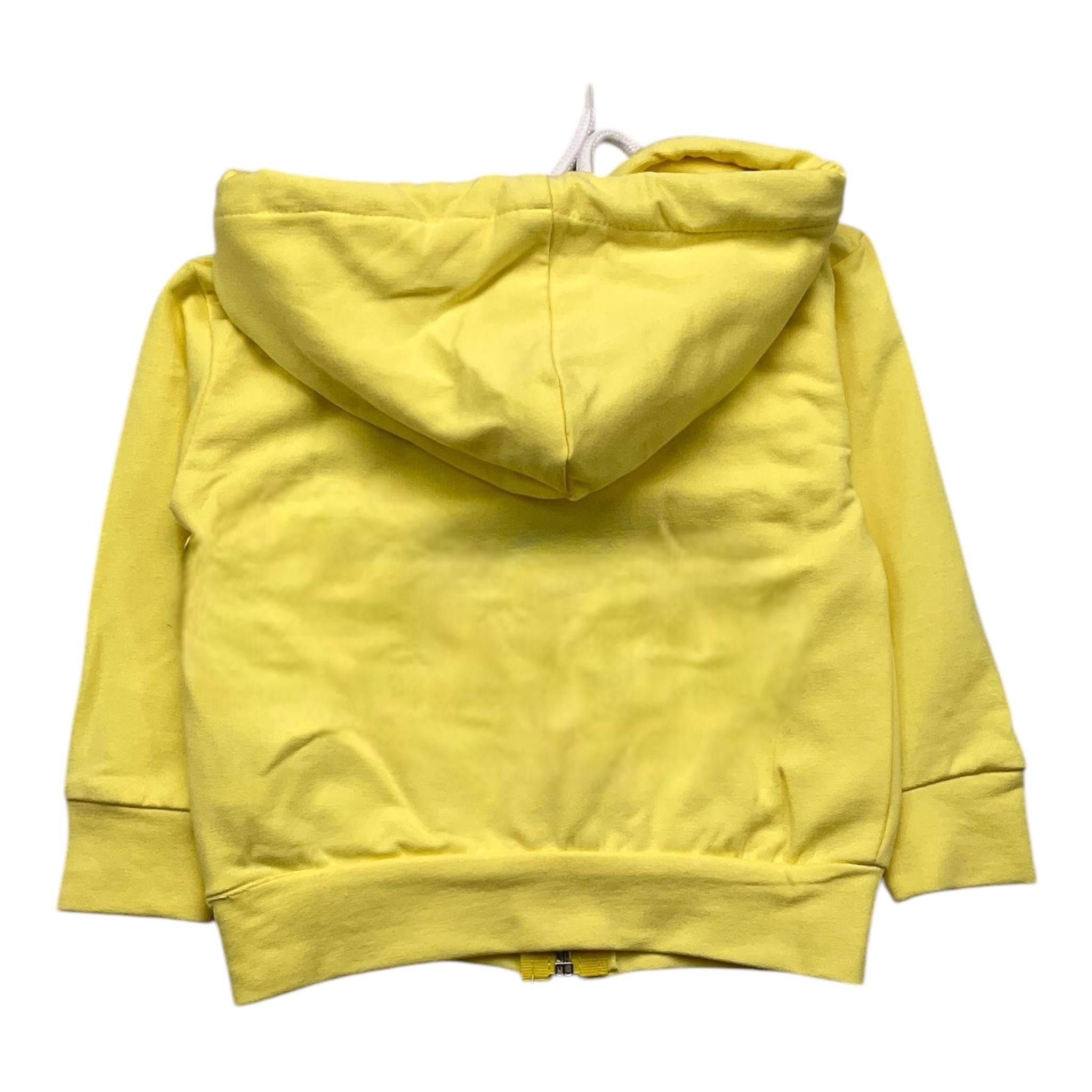 Janice Felpa Chiusa Con Cappuccio Tinta Unita Giallo Per Neonata JN445N GIALLO JANICE