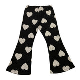 MAGIL pantalone tinta unita modello zampa fantasia cuori Nero per Bambina GN25165 NERO MAGIL