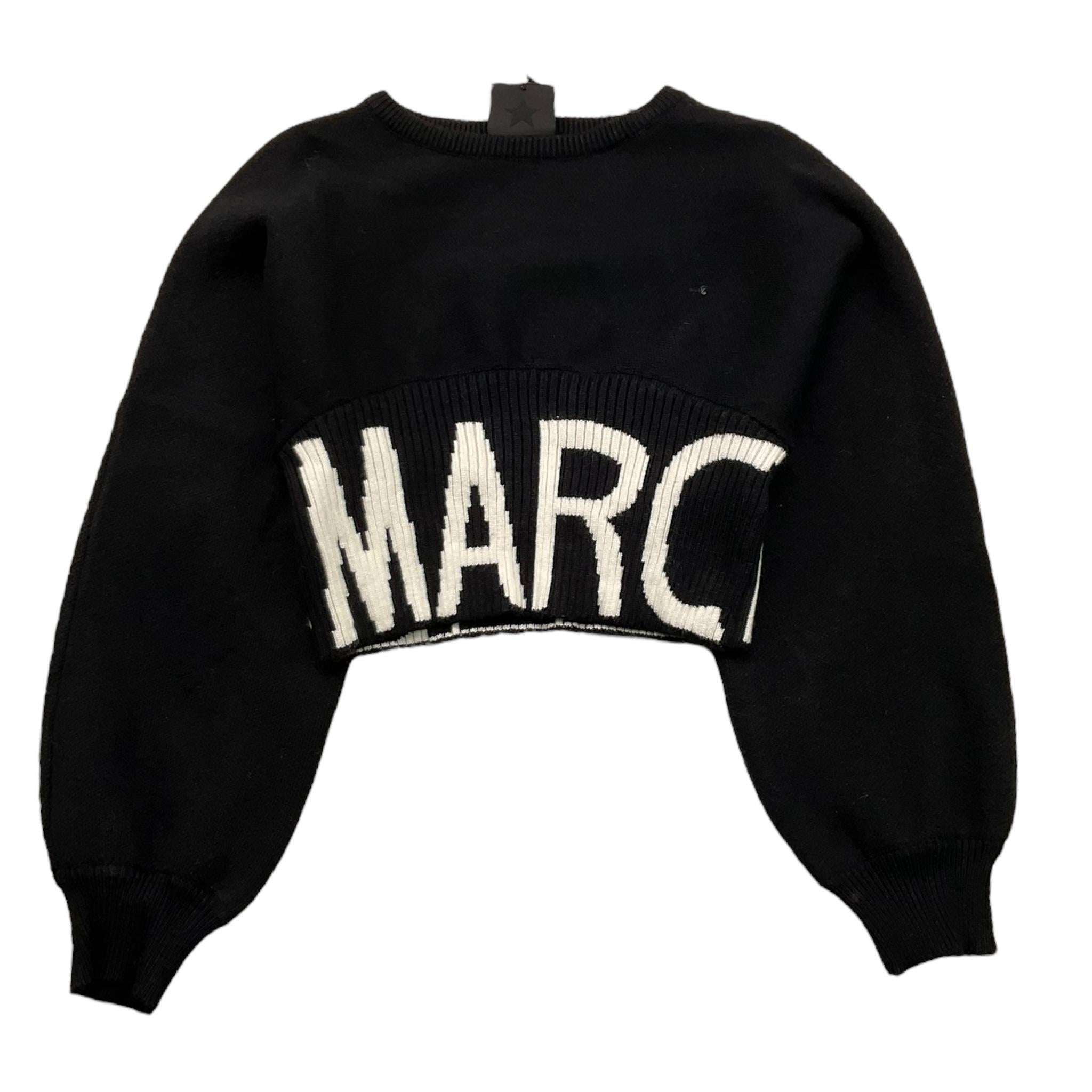 MARC ELLIS maglia crop tinta unita con logo Nero per Bambina JMJSW00171 NERO MARC ELLIS