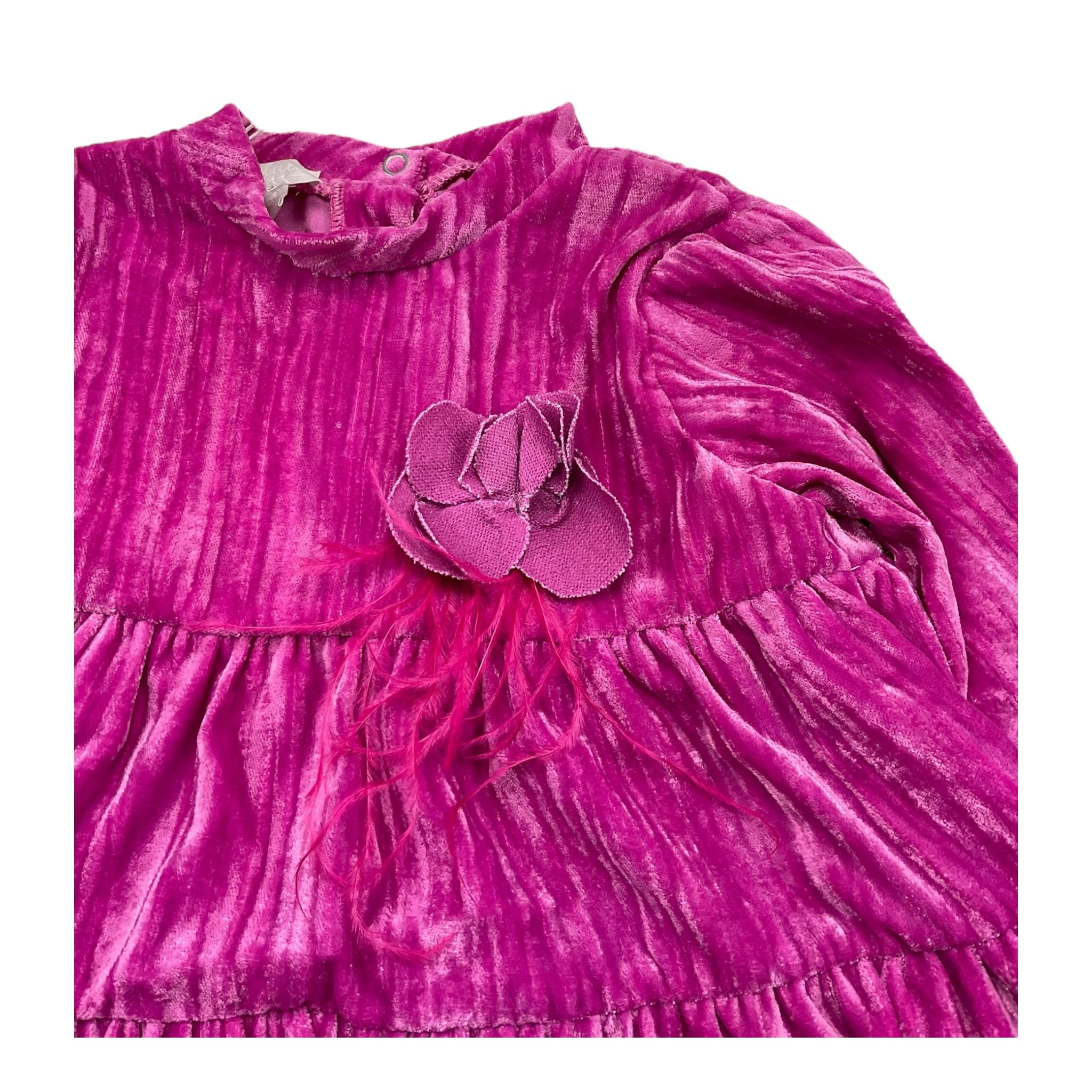 LALALU' completo 2 pezzi camicia-pantalone Fuxia per Bambina BLL90LB FUXIA LALALU'