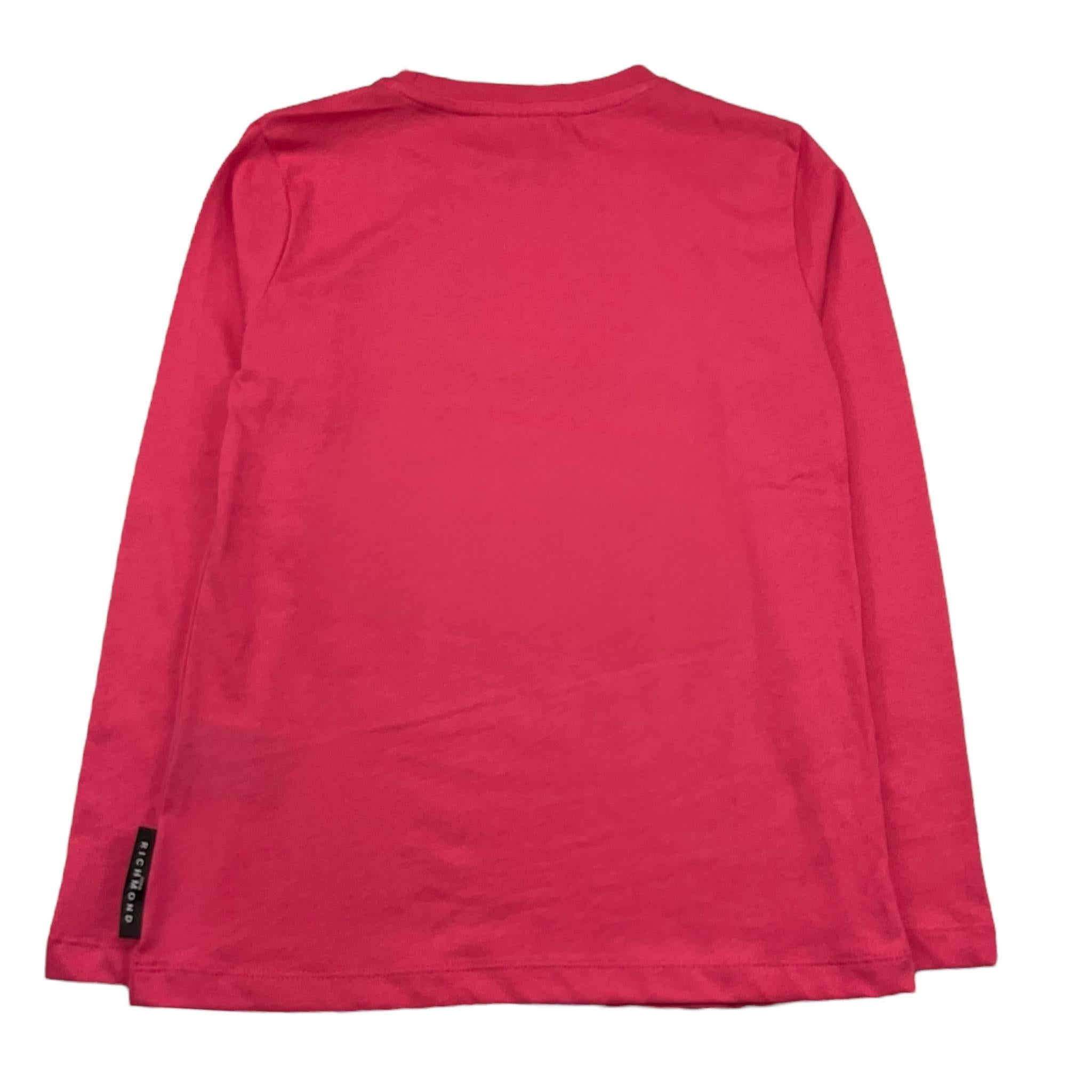 JOHN RICHMOND shirt girocollo tinta unita con stampa in contrasto Rosa per Bambina RGA25064TS ROSA JOHN RICHMOND