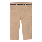 BOBOLI pantalone tinta unita in camoscio Beige per Neonato 719029 BEIGE BOBOLI