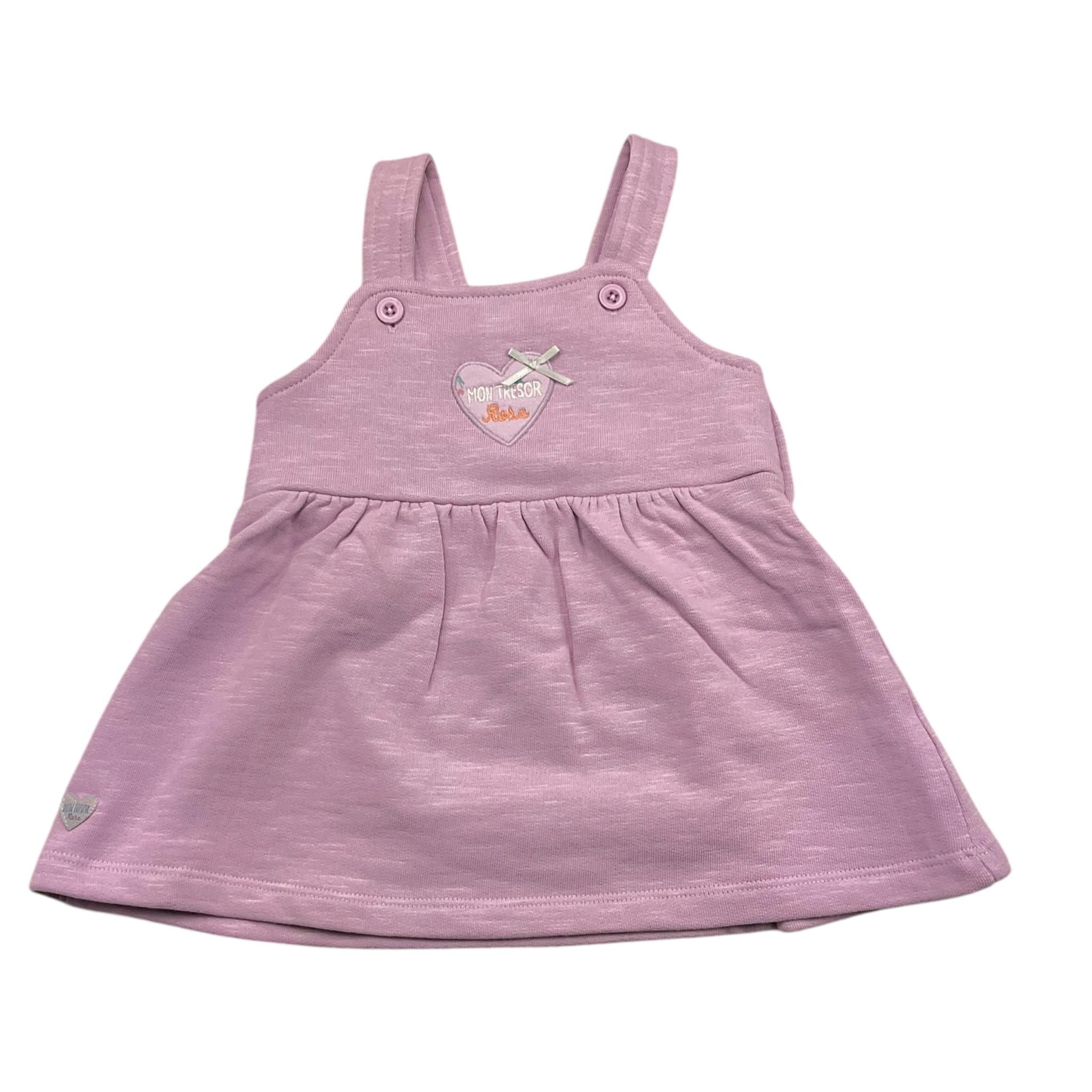 YATSI BABY salopette tinta unita con stampa Lilla per Neonata 24444600 LILLA YATSI BABY