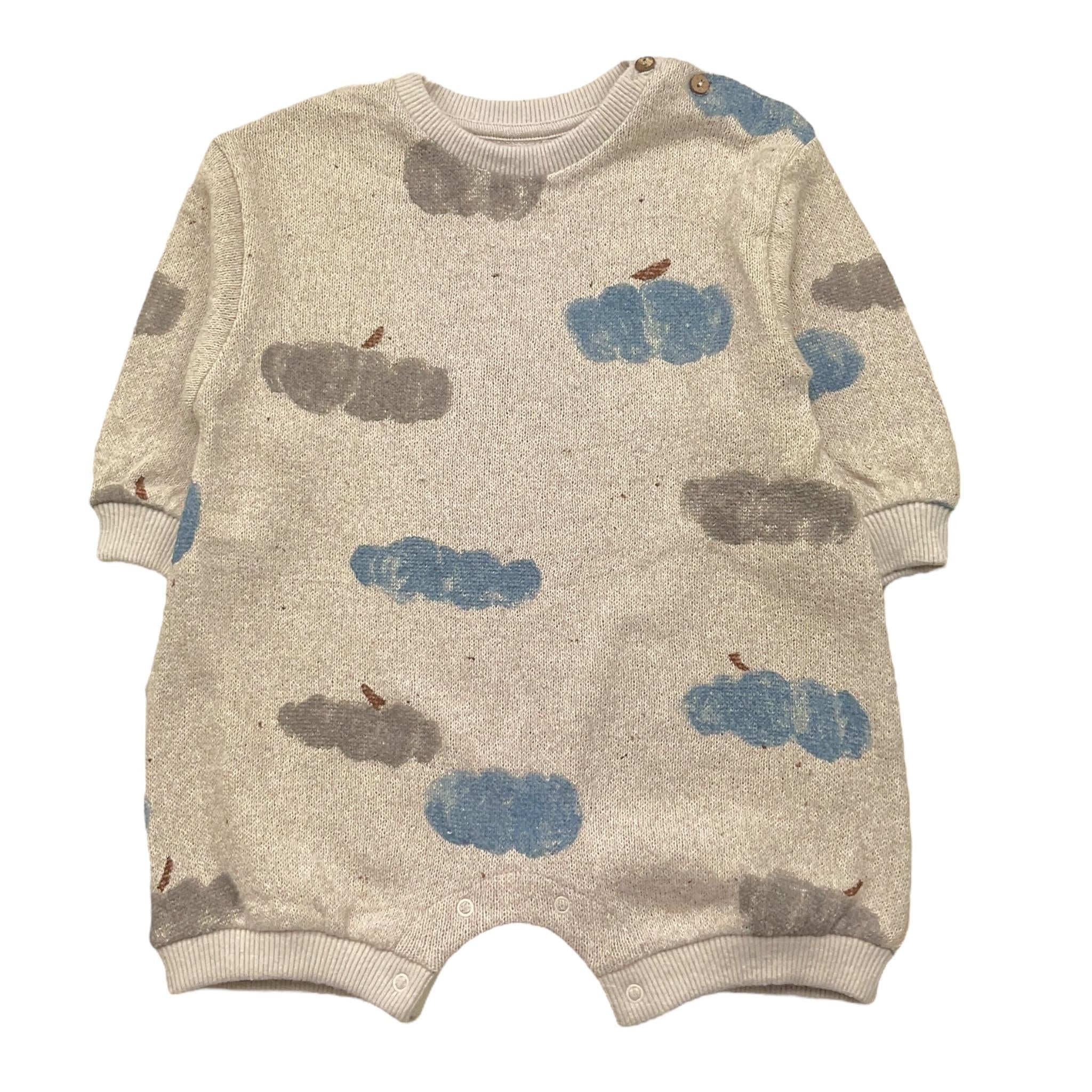 PLAY UP pagliaccetto tinta unita con stampa Beige per Neonato PA011AP11501 BEIGE PLAY UP