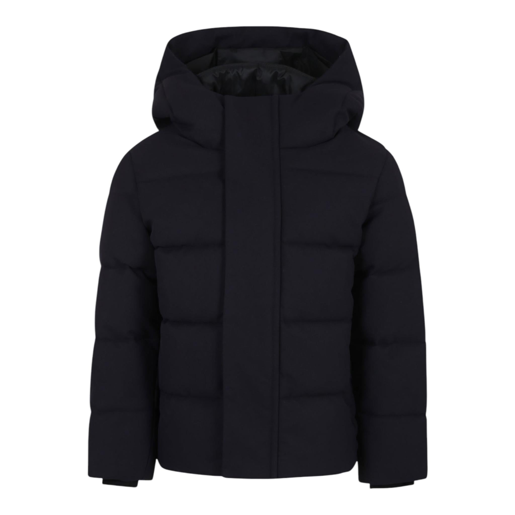 SAVE THE DUCK giubbino tinta unita con zip e cappuccio Nero per Bambino J31779B NERO SAVE THE DUCK