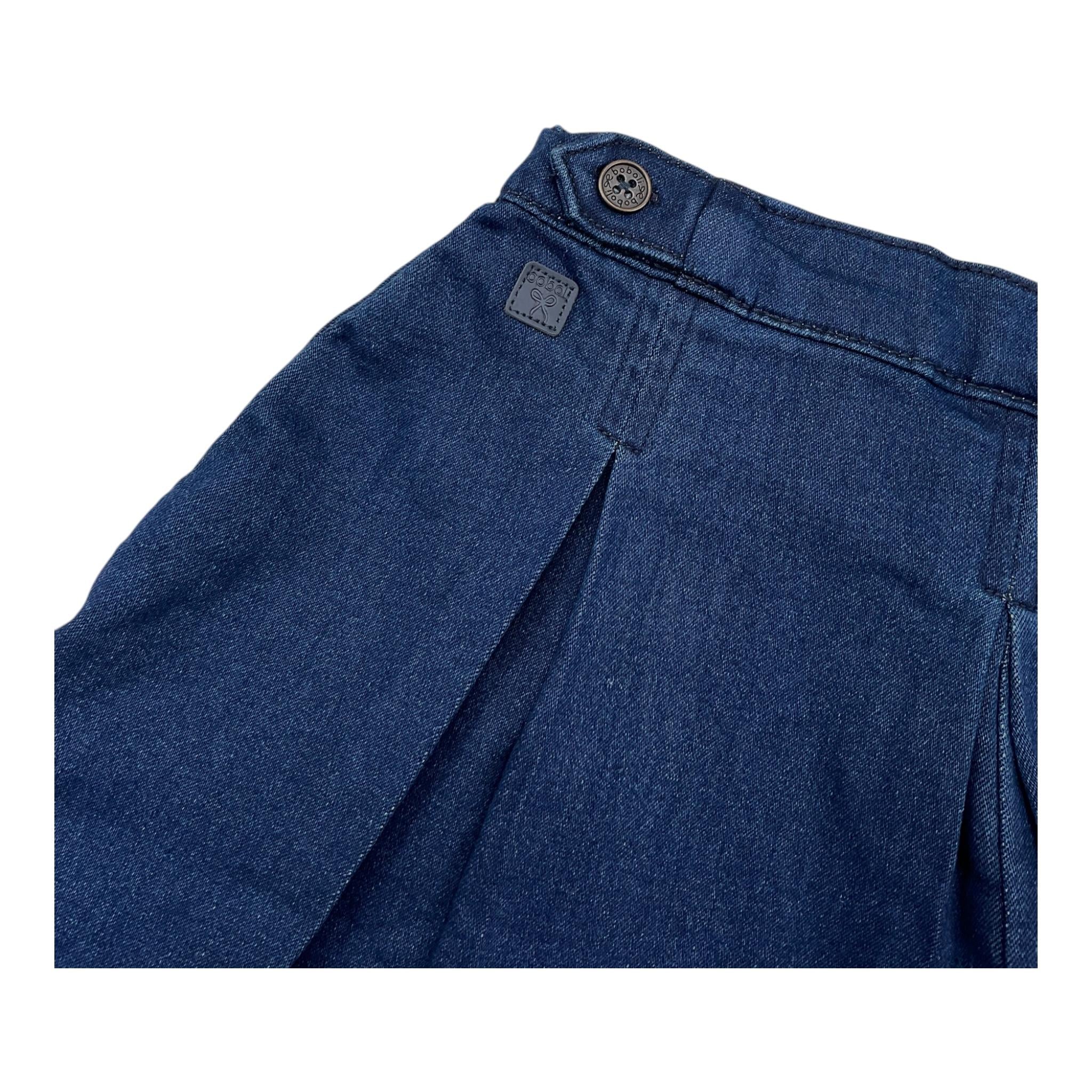 BOBOLI short in denim tinta unita con elastico in vita Blu per Bambina 209089 BLU BOBOLI