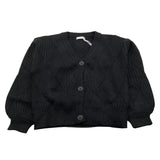 LU LU BY MISS GRANT cardigan tinta unita con ricami Nero per Bambina LL2976 NERO LU LU BY MISS GRANT